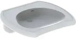 Geberit Vitalis Waschtisch 650 x 600mm mit &Uuml;berlauf - wei&szlig;
