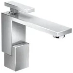 Axor Edge Einhebel-Waschtischmischer 130 mit Push-Open Ablaufgarnitur, Diamantschliff