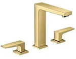 Hansgrohe Metropol 3-Loch Waschtischarmatur 160 mit Zungengriffen und