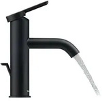 Duravit C.1 Einhebel-Waschtischmischer M mit Zugstangen Ablaufgarnitur - schwarz matt