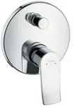 Hansgrohe Einhebel-Wannenmischer Unterputz Metris - Chrom