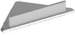 KEUCO Edition 400 Eckduschablage mit integriertem Glasabzieher - Aluminium