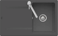 Villeroy & Boch 333401i4, Villeroy & Boch Siluet 45 K&uuml;chensp&uuml;le, mit Ablaufgarnitur