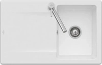 Villeroy & Boch 333401KG, Villeroy & Boch Siluet 45 K&uuml;chensp&uuml;le, mit Ablaufgarnitur
