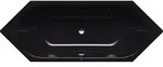 Kaldewei Vaio Duo 6 Sechseck-Badewanne; Modell 952; 2100 x 800 x 420mm - schwarz