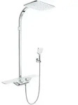 KLUDI Cockpit Thermostat Dual Shower System - chrom