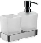 emco loft Glashalter/Fl&uuml;ssigseifenspender - chrom