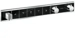 Hansgrohe RainSelect Fertigset Unterputz f&uuml;r 5 Verbraucher - Schwarz/Chrom