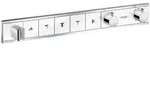 Hansgrohe RainSelect Fertigset Unterputz f&uuml;r 5 Verbraucher - Chrom/Wei&szlig;