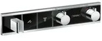 Hansgrohe RainSelect Fertigset Unterputz f&uuml;r 2 Verbraucher - Schwarz/Chrom