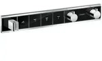 Hansgrohe RainSelect Fertigset Unterputz f&uuml;r 4 Verbraucher - Schwarz/Chrom