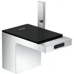 Axor MyEdition Einhebel-Bidetmischer mit Push-Open Ablaufgarnitur - chrom/schwarz