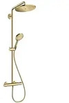 Hansgrohe Croma Select S Showerpipe 280 1jet mit Thermostat und Handbrause - polished