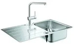 GROHE Minta Set K&uuml;chensp&uuml;le und K&uuml;chenarmatur - edelstahl