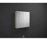 burgbad Eqio SPGS080 Spiegelschrank mit horizontaler LED Beleuchtung - Eiche...