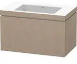 Duravit L-Cube M&ouml;belwaschtisch c-bonded mit Unterbau wandh&auml;ngend, LC6917N, 800 x