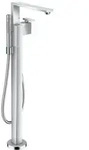 Axor Edge Einhebel-Wannenmischer bodenstehend mit Diamantschliff - Chrom