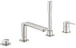 GROHE 19577DC1, GROHE Lineare 4-Loch Einhand-Wannenkombination supersteel