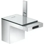 Axor MyEdition Einhebel-Bidetmischer mit Push-Open Ablaufgarnitur - Chrom/spiegelglas