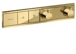 Hansgrohe RainSelect Thermostat Unterputz f&uuml;r 2 Verbraucher - polished gold optic