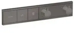 Hansgrohe RainSelect Thermostat Unterputz f&uuml;r 2 Verbraucher - brushed black