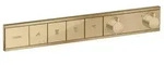 Hansgrohe RainSelect Thermostat Unterputz f&uuml;r 4 Verbraucher - brushed bronze