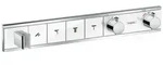 Hansgrohe RainSelect Fertigset Unterputz f&uuml;r 4 Verbraucher - Chrom/Wei&szlig;