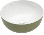 Villeroy & Boch Artis Aufsatzwaschtisch 430mm Durchmesser, rund - Sage Green