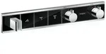 Hansgrohe RainSelect Fertigset Unterputz f&uuml;r 3 Verbraucher - Schwarz/Chrom