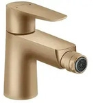 Hansgrohe Einhebel-Bidetmischer Talis E mit Zugstangen Ablaufgarnitur - brushed
