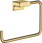 Hansgrohe 41754990, Hansgrohe AddStoris Handtuchring polished gold optic