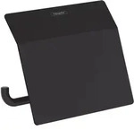 Hansgrohe AddStoris Papierrollenhalter mit Deckel - schwarz matt