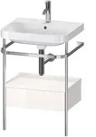 Duravit Happy D.2 Plus M&ouml;belwaschtisch c-shaped mit Metallkonsole, bodenstehend, 575