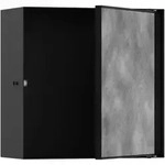 Hansgrohe XtraStoris Rock Wandnische mit befliesbarer T&uuml;r, 30 x 30 x 14cm - schwarz