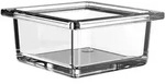 emco liaison Glasschale quadratisch f&uuml;r Reling - chrom