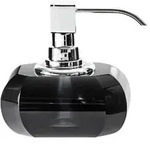 Decor Walther KR SSP Seifenspender KRISTALL, schwarz matt & Glas - anthrazit