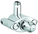 GROHE Thermostat-Batterie Grohtherm XL Wandmontage DN25 chrom - chrom