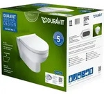 Duravit No.1 Wand-WC Compact Rimless Set - Wei&szlig;