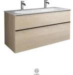 burgbad Fiumo Waschtisch mit Waschtischunterschrank SFXM122, Eiche Dekor
