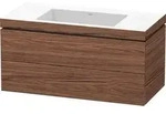 Duravit L-Cube M&ouml;belwaschtisch c-bonded mit Unterbau wandh&auml;ngend, LC6928N, 1000 x