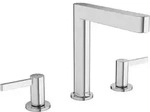 Hansgrohe Finoris 3-Loch Waschtischarmatur 160 mit Push-Open Ablaufgarnitur - chrom
