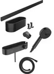 Hansgrohe WallStoris Bundle Handbrause 105 3jet Activation, mit Thermostat - schwarz