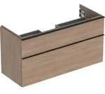 Geberit iCon Unterschrank f&uuml;r Waschtisch, mit zwei Schubladen, 120cm - eiche