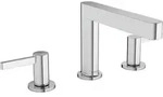 Hansgrohe Finoris 3-Loch Waschtischarmatur 110 mit Push-Open Ablaufgarnitur - chrom