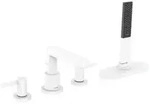 Hansgrohe Finoris 4-Loch Wannenrandarmatur mit sBox - wei&szlig; matt