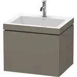 Duravit L-Cube M&ouml;belwaschtisch c-bonded mit Unterbau wandh&auml;ngend, LC6916N, 600 x