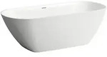 LAUFEN Lua freistehende Badewanne (Marbond) - wei&szlig;