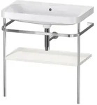 Duravit Happy D.2 Plus M&ouml;belwaschtisch c-shaped mit Metallkonsole, bodenstehend, 775