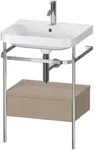 Duravit Happy D.2 Plus M&ouml;belwaschtisch c-shaped mit Metallkonsole, bodenstehend, 575