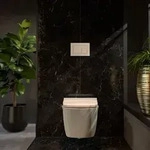 TECE TECEvelvet WC-Bet&auml;tigungsplatte f&uuml;r Zweimengentechnik - Neutral